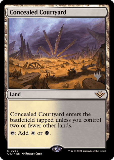 Concealed Courtyard (268) — Outlaws of Thunder Junction Promos