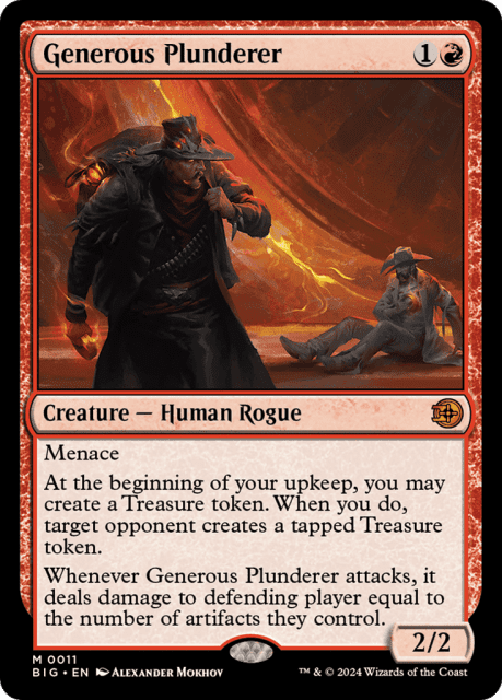 Generous Plunderer (11) — The Big Score