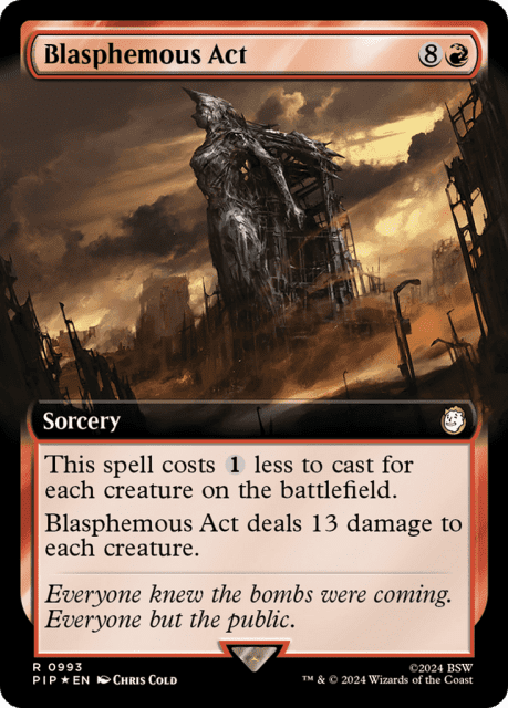 Blasphemous Act (993) — Fallout