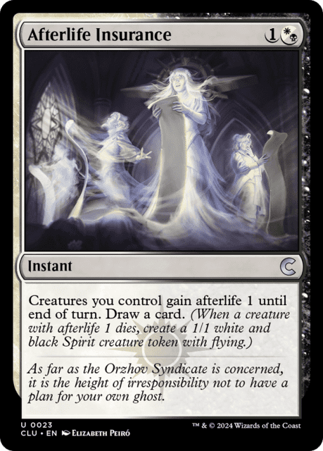 Afterlife Insurance (23) — Ravnica: Clue Edition