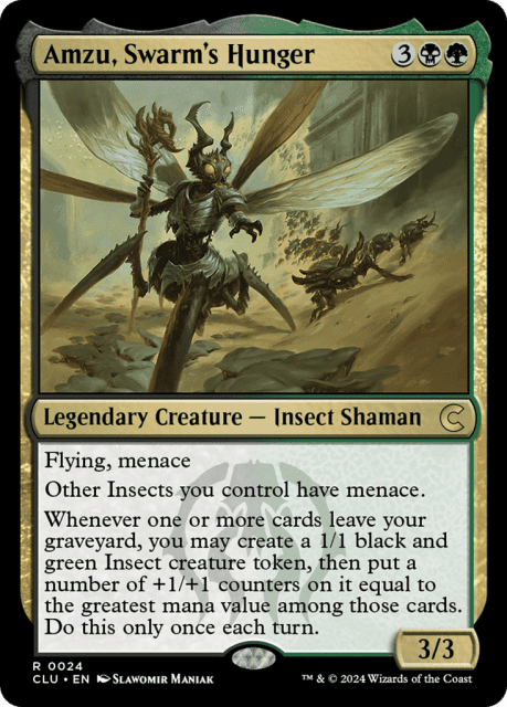 Amzu, Swarm's Hunger (24) — Ravnica: Clue Edition