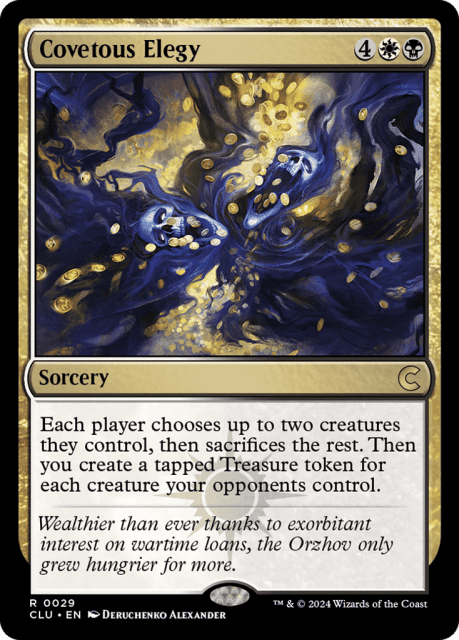Covetous Elegy (29) — Ravnica: Clue Edition