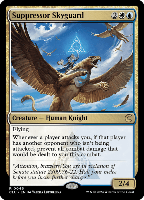 Suppressor Skyguard (46) — Ravnica: Clue Edition