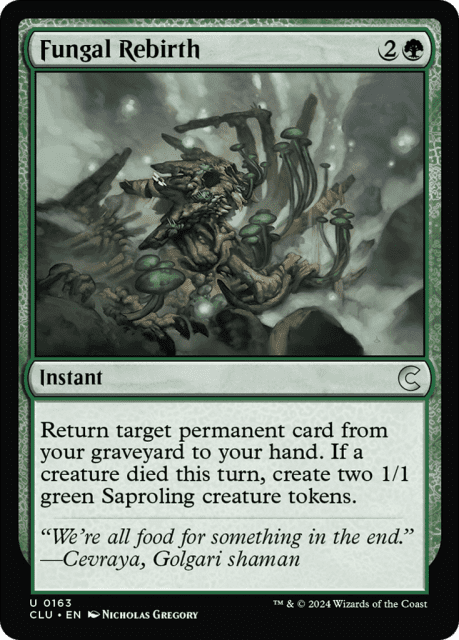 Fungal Rebirth (163) — Ravnica: Clue Edition