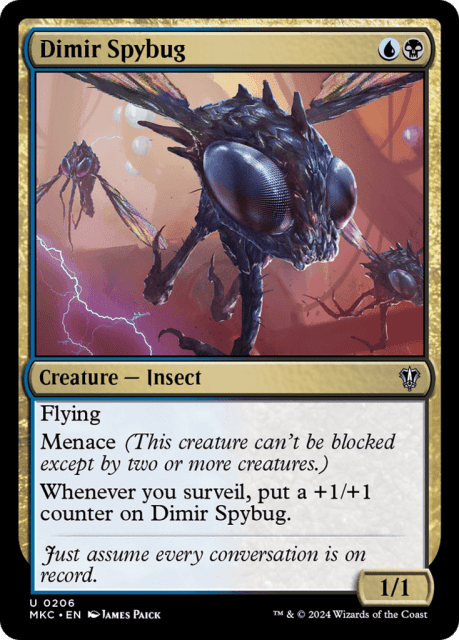 Dimir Spybug (206) — Murders at Karlov Manor Commander