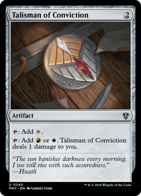 Talisman of Conviction (240) — Murders at Karlov Manor Commander