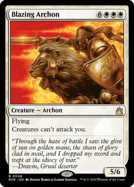 Blazing Archon (8) — Ravnica Remastered