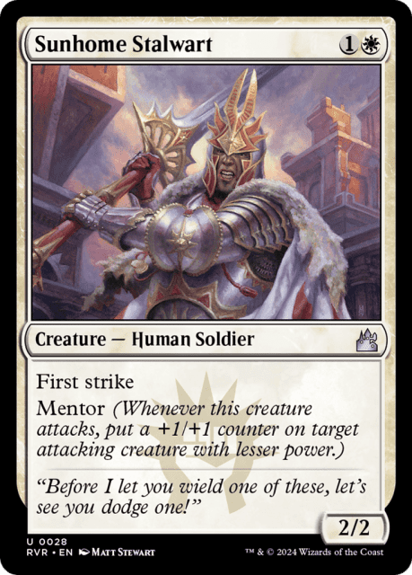 Sunhome Stalwart (28) — Ravnica Remastered