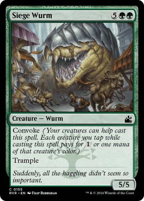 Siege Wurm (155) — Ravnica Remastered