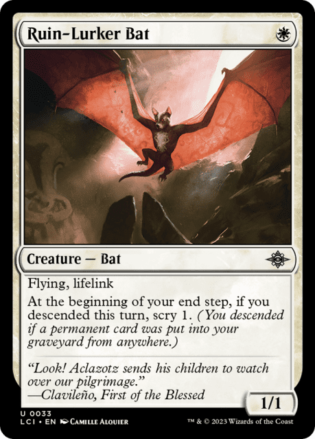 Ruin-Lurker Bat (33) — The Lost Caverns of Ixalan