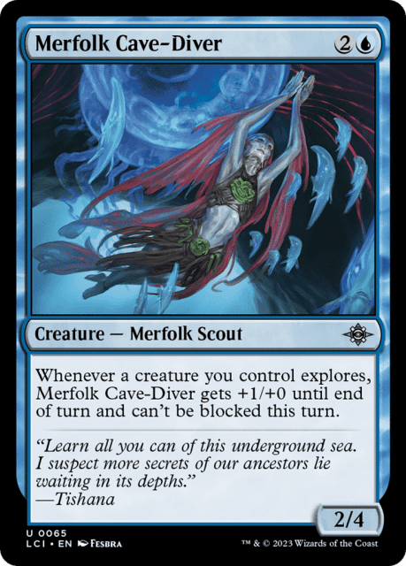 Merfolk Cave-Diver (65) — The Lost Caverns of Ixalan