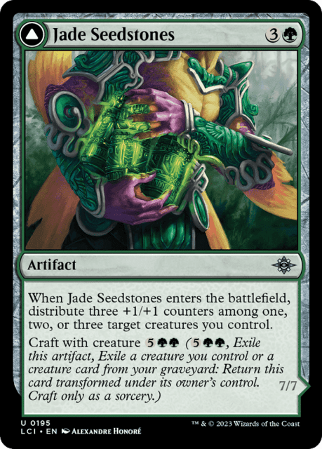 Jade Seedstones // Jadeheart Attendant (195) — The Lost Caverns of Ixalan