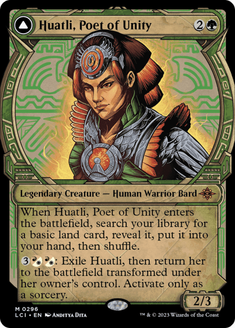 Huatli, Poet of Unity // Roar of the Fifth People (296) — The Lost Caverns of Ixalan