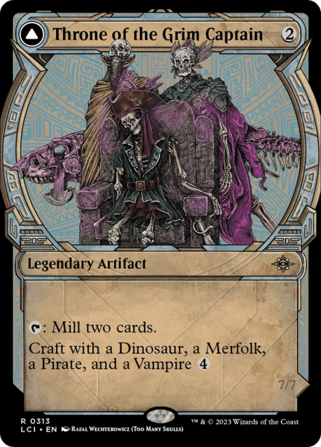 Throne of the Grim Captain // The Grim Captain (313) — The Lost Caverns of Ixalan