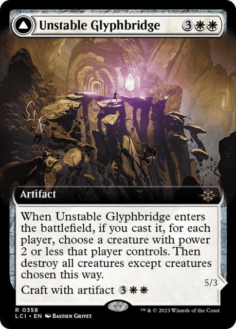 Unstable Glyphbridge // Sandswirl Wanderglyph (358) — The Lost Caverns of Ixalan