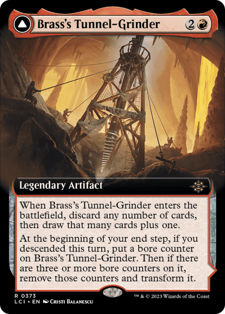 Brass's Tunnel-Grinder // Tecutlan, the Searing Rift (373) — The Lost Caverns of Ixalan