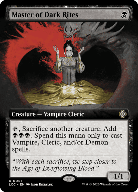 Master of Dark Rites (51) — The Lost Caverns of Ixalan Commander
