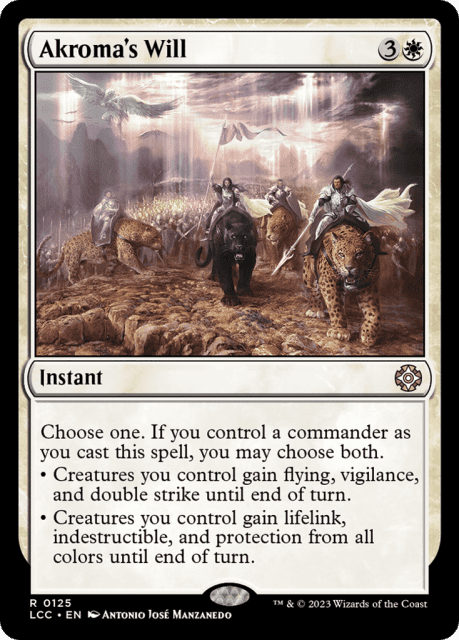 Akroma's Will (125) — The Lost Caverns of Ixalan Commander