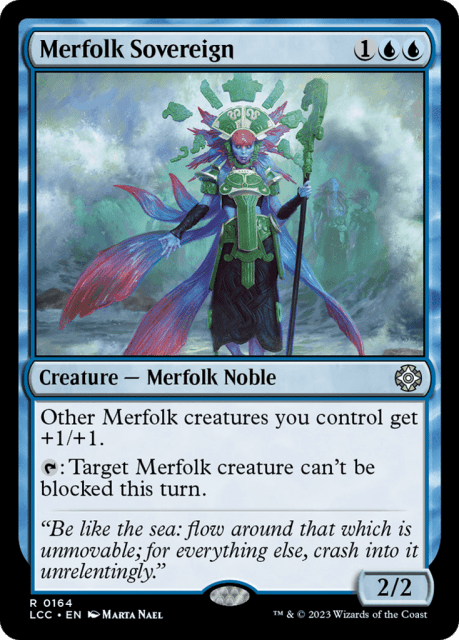 Merfolk Sovereign (164) — The Lost Caverns of Ixalan Commander