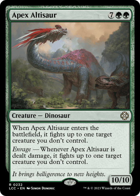 Apex Altisaur (232) — The Lost Caverns of Ixalan Commander
