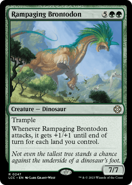 Rampaging Brontodon (247) — The Lost Caverns of Ixalan Commander