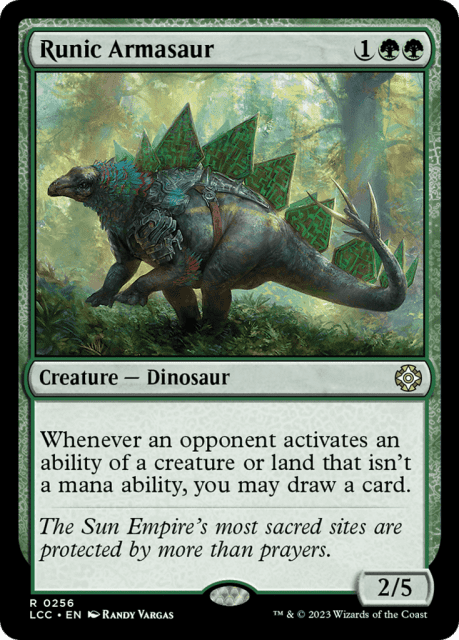 Runic Armasaur (256) — The Lost Caverns of Ixalan Commander