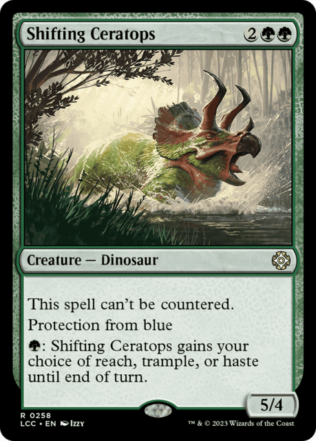 Shifting Ceratops (258) — The Lost Caverns of Ixalan Commander