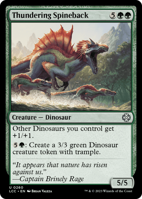 Thundering Spineback (260) — The Lost Caverns of Ixalan Commander