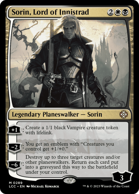 Sorin, Lord of Innistrad (289) — The Lost Caverns of Ixalan Commander