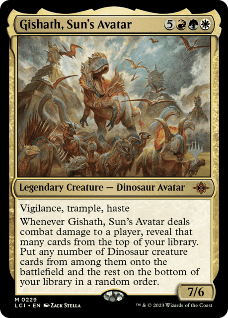 Gishath, Sun's Avatar (229) — The Lost Caverns of Ixalan Promos