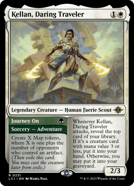 Kellan, Daring Traveler // Journey On (231) — The Lost Caverns of Ixalan Promos