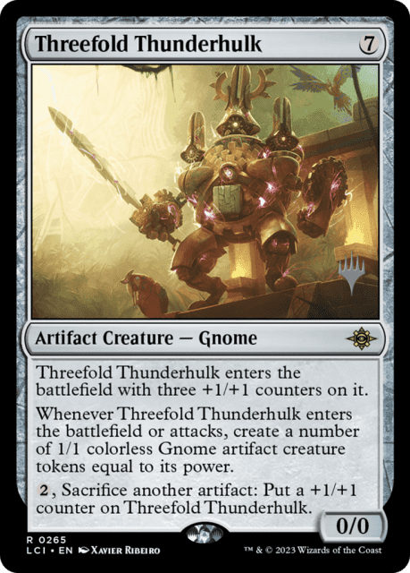 Threefold Thunderhulk (265) — The Lost Caverns of Ixalan Promos