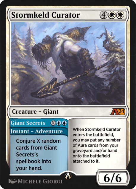 Stormkeld Curator // Giant Secrets (26) — Alchemy: Wilds of Eldraine