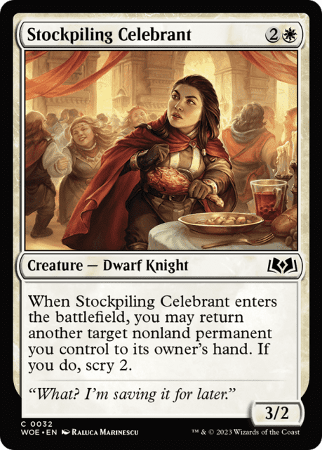 Stockpiling Celebrant (32) — Wilds of Eldraine
