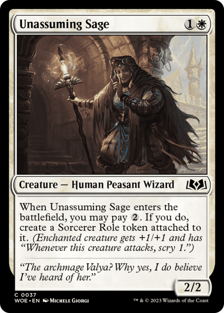 Unassuming Sage (37) — Wilds of Eldraine