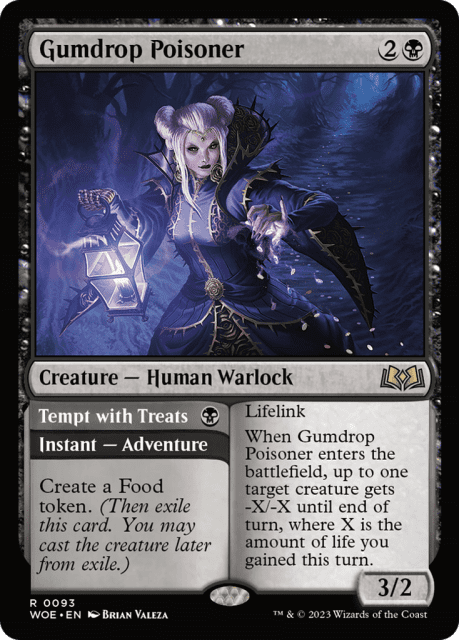 Gumdrop Poisoner // Tempt with Treats (93) — Wilds of Eldraine