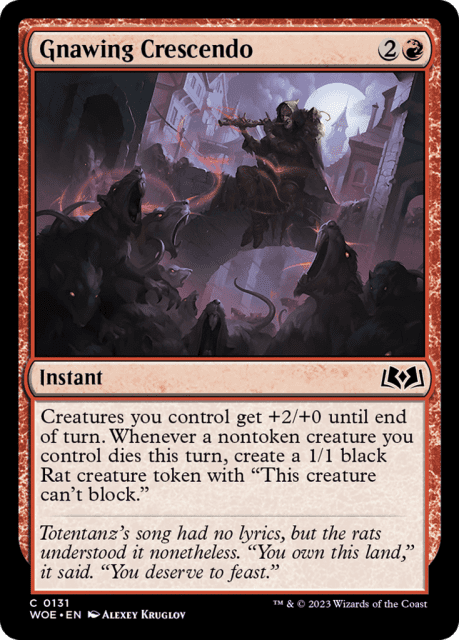Gnawing Crescendo (131) — Wilds of Eldraine