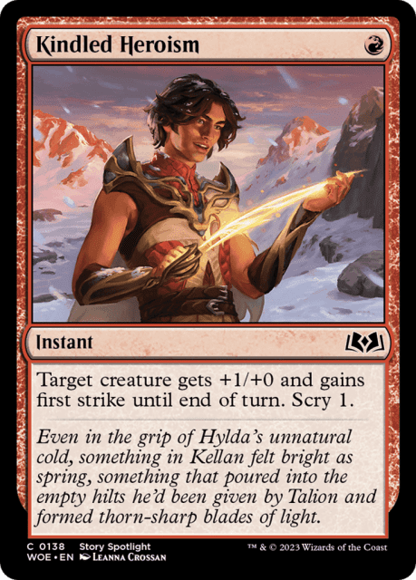 Kindled Heroism (138) — Wilds of Eldraine