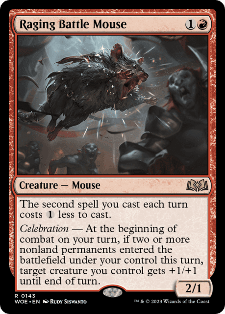 Raging Battle Mouse (143) — Wilds of Eldraine