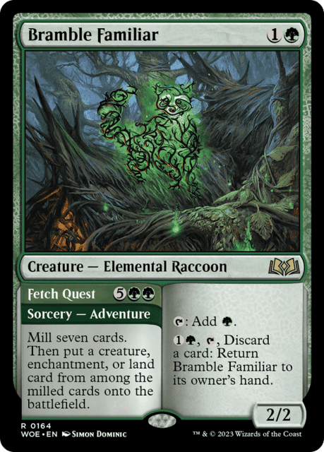 Bramble Familiar // Fetch Quest (164) — Wilds of Eldraine