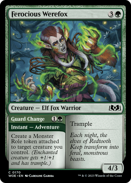 Ferocious Werefox // Guard Change (170) — Wilds of Eldraine