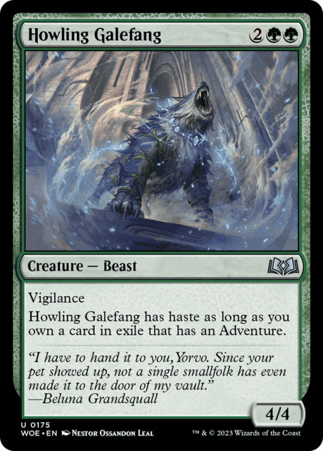 Howling Galefang (175) — Wilds of Eldraine