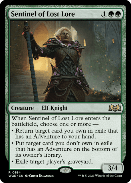 Sentinel of Lost Lore (184) — Wilds of Eldraine
