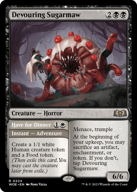 Devouring Sugarmaw // Have for Dinner (224) — Wilds of Eldraine