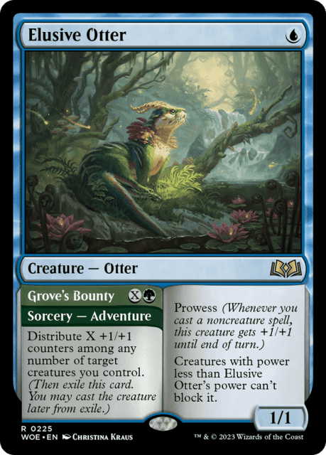 Elusive Otter // Grove's Bounty (225) — Wilds of Eldraine