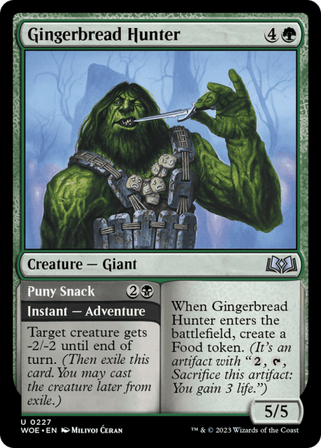 Gingerbread Hunter // Puny Snack (227) — Wilds of Eldraine