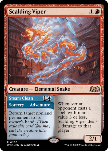 Scalding Viper // Steam Clean (235) — Wilds of Eldraine