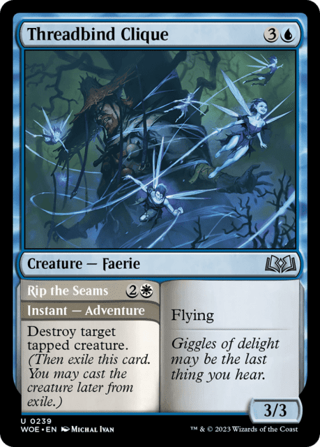 Threadbind Clique // Rip the Seams (239) — Wilds of Eldraine