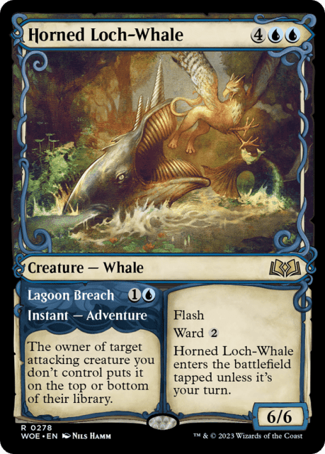 Horned Loch-Whale // Lagoon Breach (278) — Wilds of Eldraine