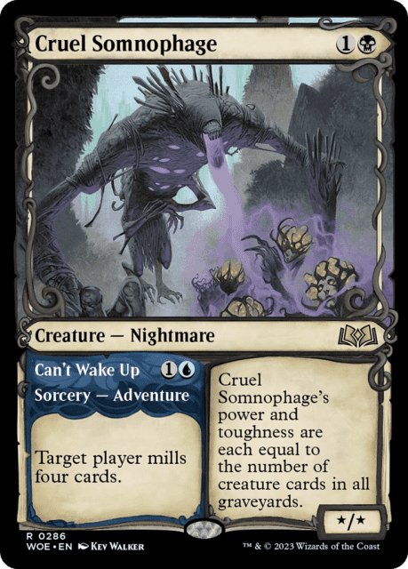 Cruel Somnophage // Can't Wake Up (286) — Wilds of Eldraine